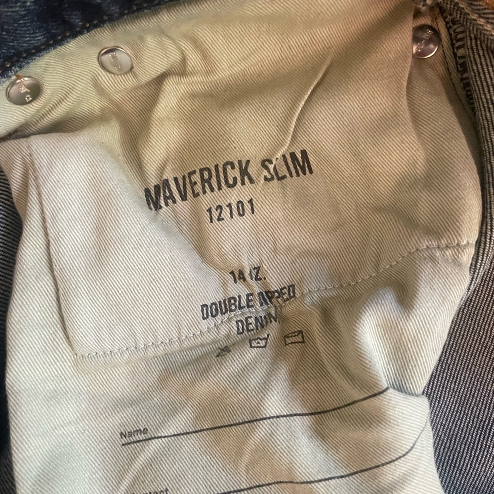 BUCK MASON Maverick Slim Blue Jeans 32x34 - Picture 4 of 5
